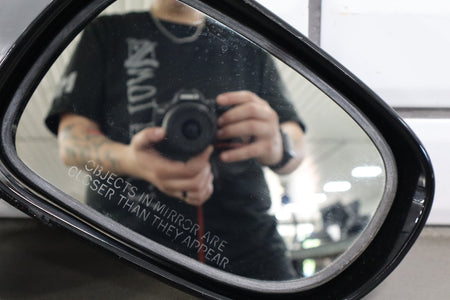 2007-09 Lexus LS460 Right Door Power Folding Mirror Obsidian Black 212
