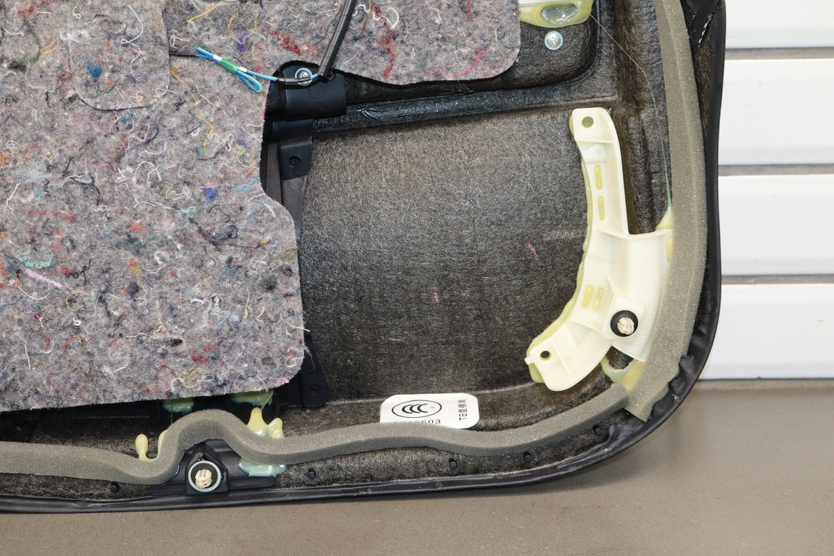 2007-09 Lexus LS460 SWB Right Rear Door Trim Panel Black 20