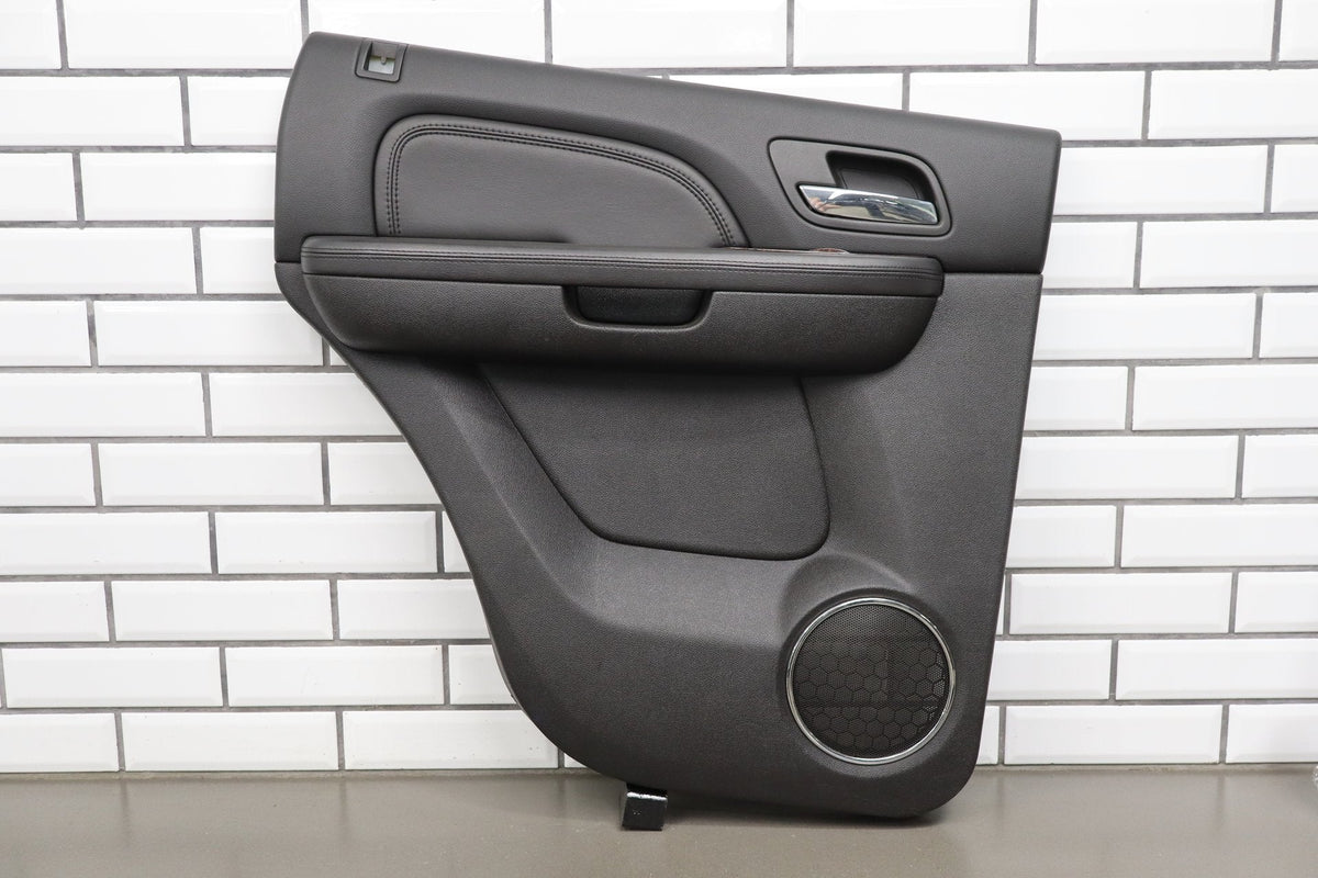 2007-2009 GMC Yukon LH Rear Door Panel Ebony 194 Leather