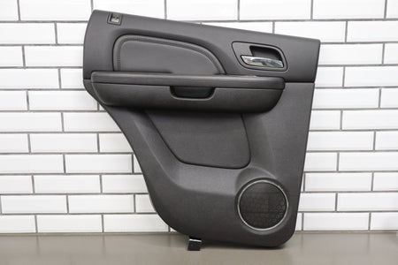 2007-2009 GMC Yukon LH Rear Door Panel Ebony 194 Leather