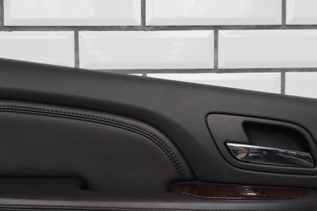 2007-2009 GMC Yukon LH Rear Door Panel Ebony 194 Leather