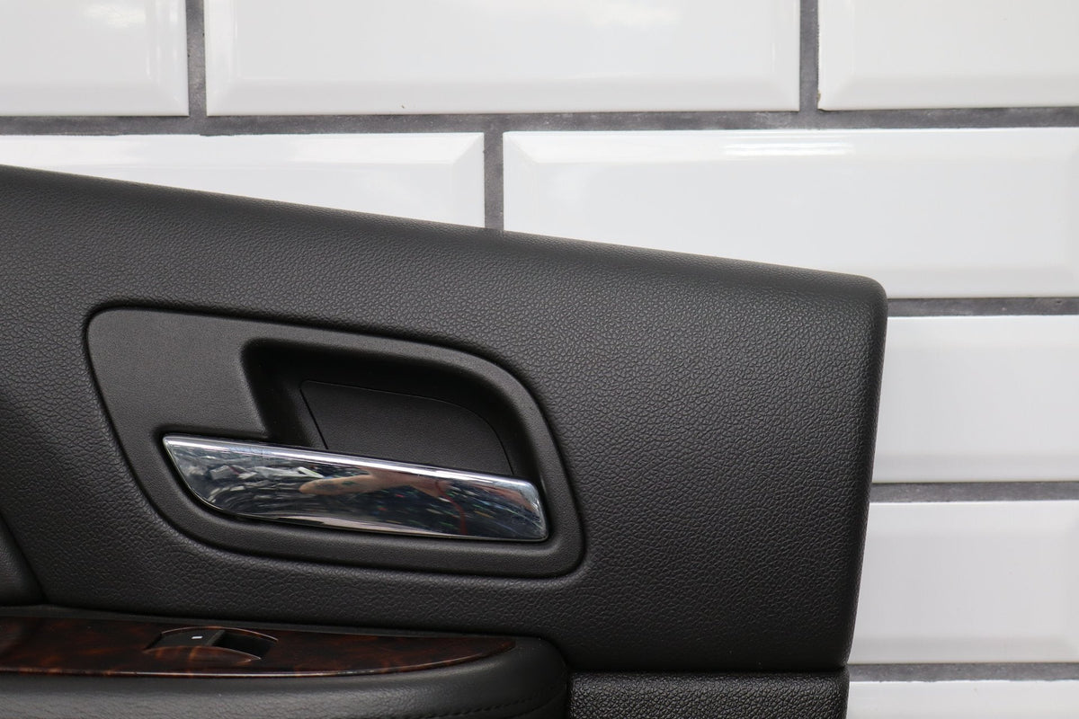 2007-2009 GMC Yukon LH Rear Door Panel Ebony 194 Leather