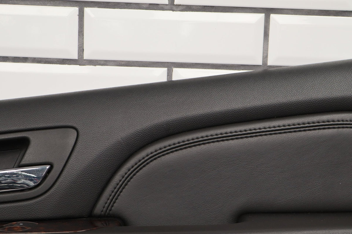 2007-2009 GMC Yukon RH Rear Door Panel Ebony 194 Leather