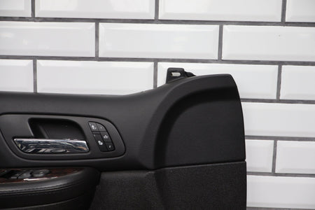 2007-2009 GMC Yukon Suburban Tahoe Driver Left Front Leather Door Panel Black