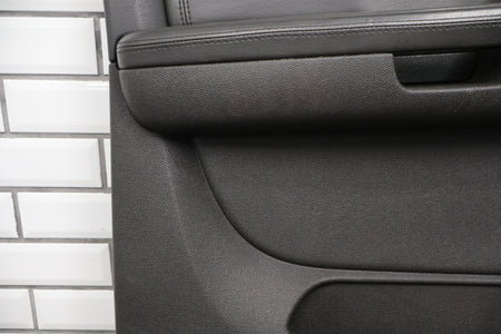 2007-2009 GMC Yukon Suburban Tahoe Driver Left Front Leather Door Panel Black