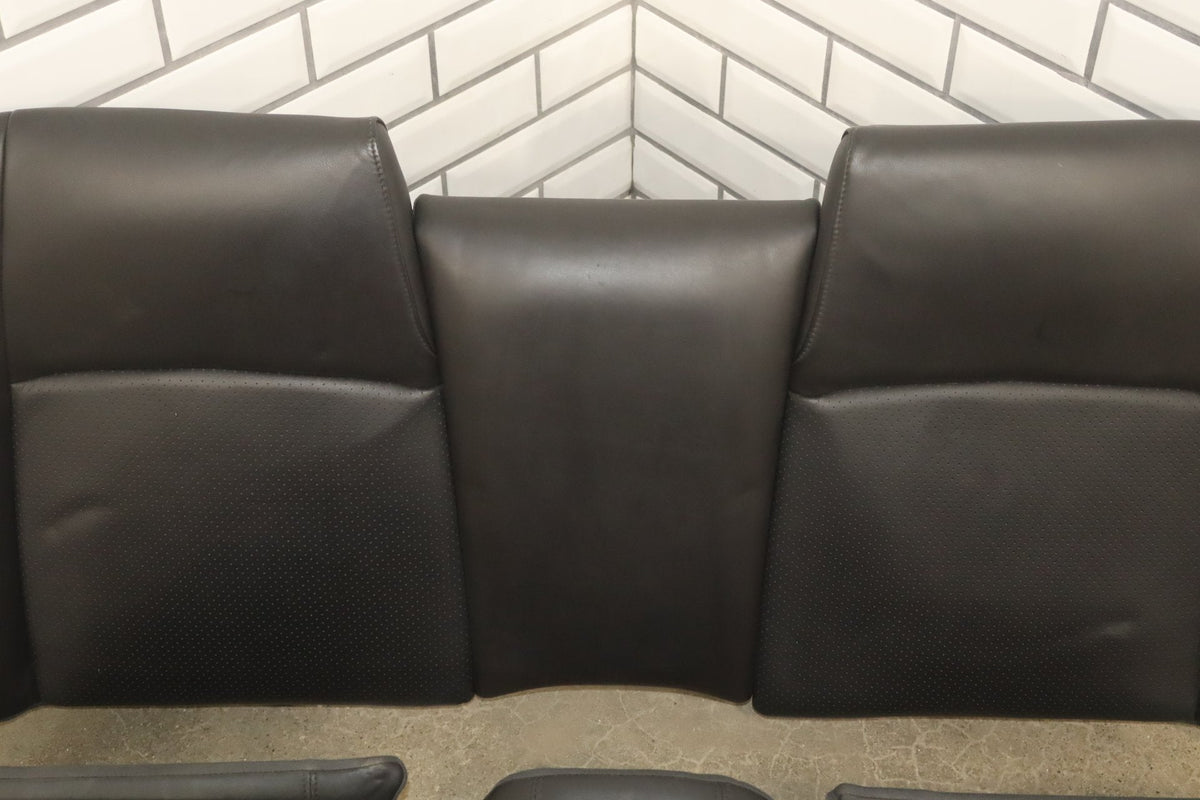 2007-2009 Jaguar XKR Leather Seats Set Front Rear Black OEM