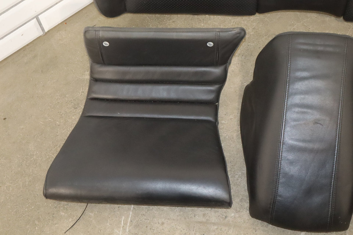 2007-2009 Jaguar XKR Leather Seats Set Front Rear Black OEM