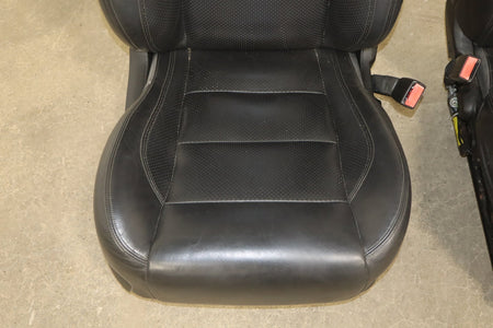 2007-2009 Jaguar XKR Leather Seats Set Front Rear Black OEM