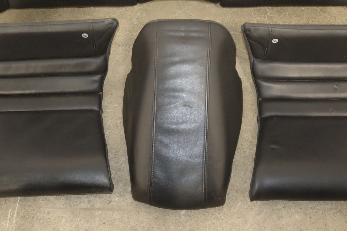 2007-2009 Jaguar XKR Leather Seats Set Front Rear Black OEM