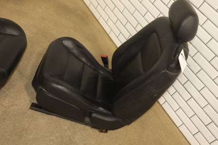 2007-2009 Jaguar XKR Leather Seats Set Front Rear Black OEM