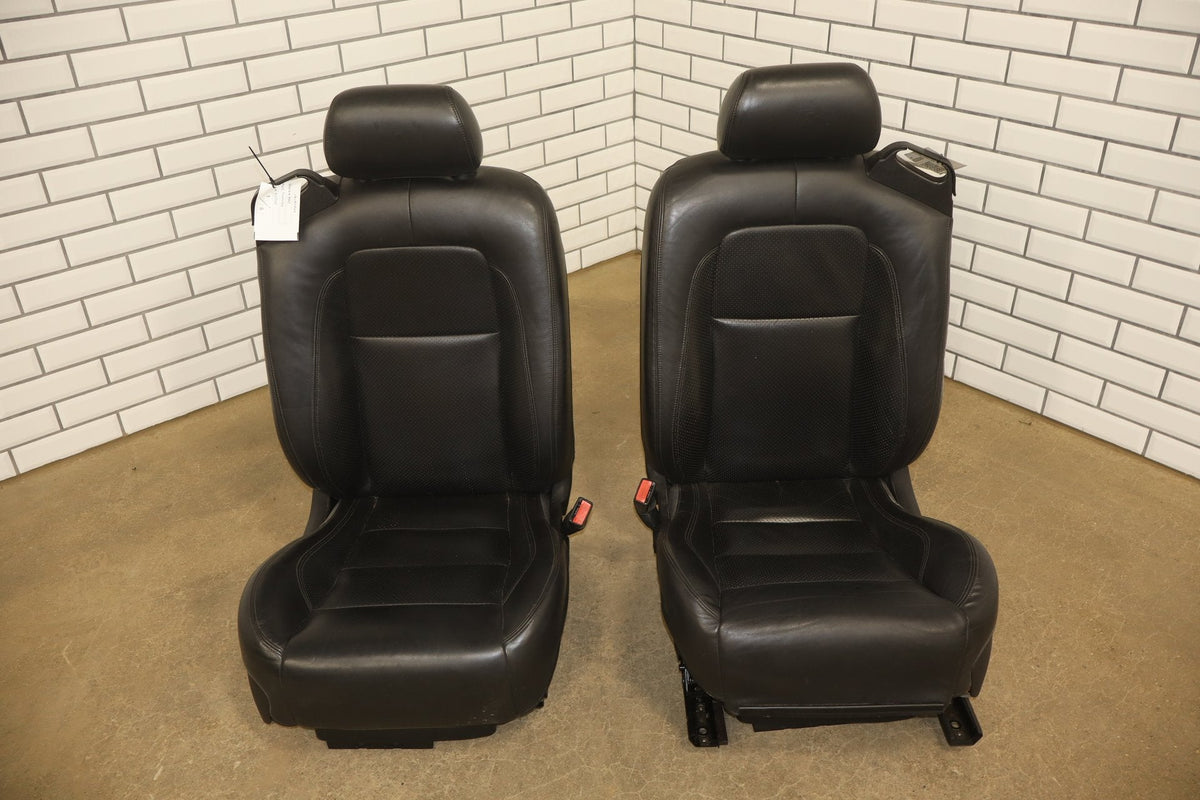 2007-2009 Jaguar XKR Leather Seats Set Front Rear Black OEM