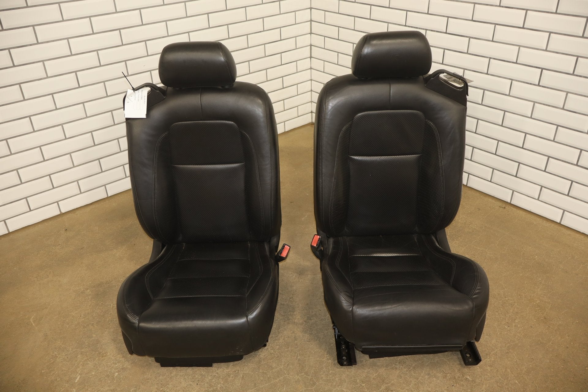 2007-2009 Jaguar XKR Leather Seats Set Front Rear Black OEM