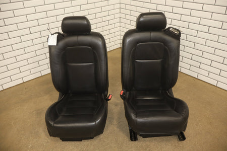 2007-2009 Jaguar XKR Leather Seats Set Front Rear Black OEM