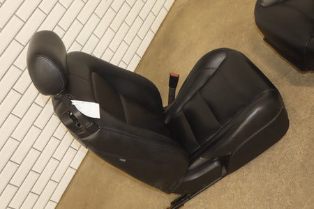 2007-2009 Jaguar XKR Leather Seats Set Front Rear Black OEM