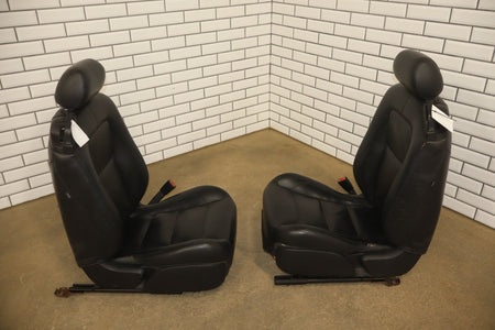 2007-2009 Jaguar XKR Leather Seats Set Front Rear Black OEM