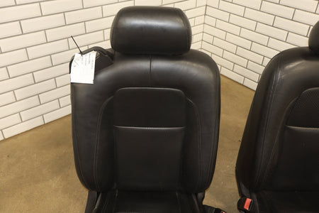 2007-2009 Jaguar XKR Leather Seats Set Front Rear Black OEM