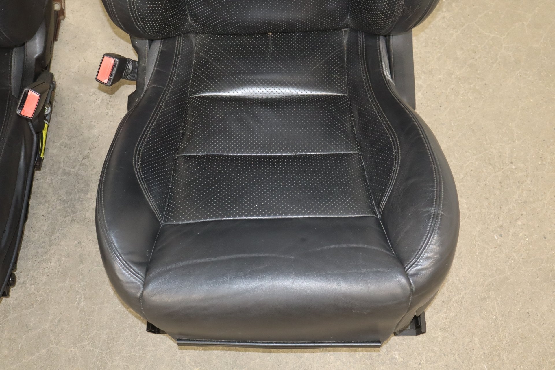 2007-2009 Jaguar XKR Leather Seats Set Front Rear Black OEM