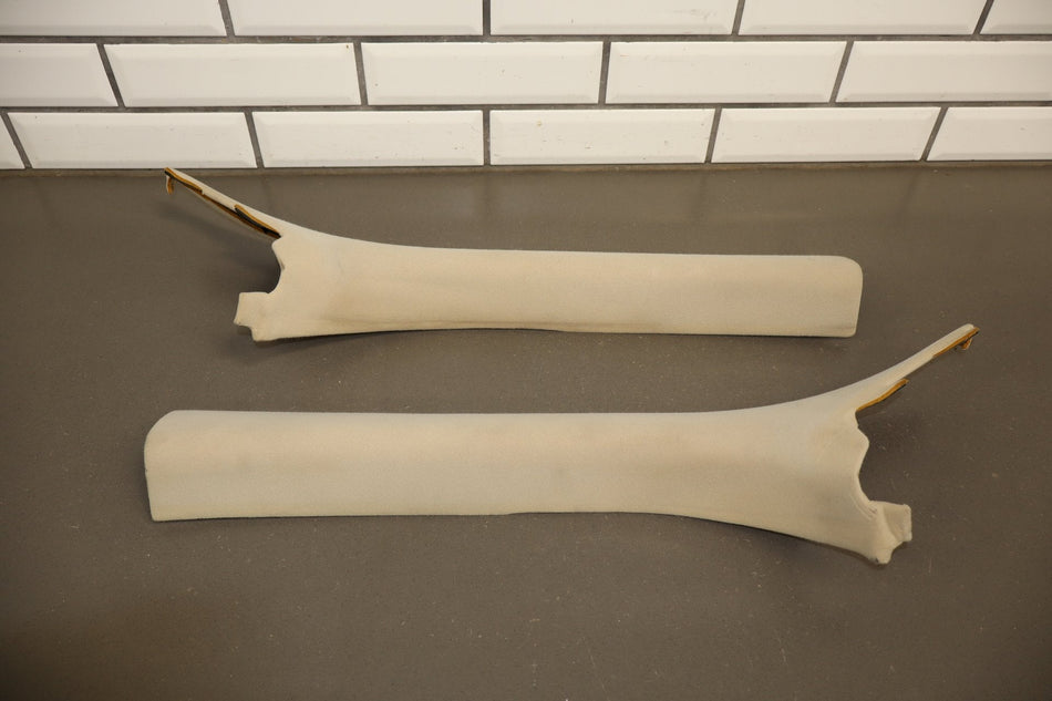 2007-2009 Jaguar XKR Pair A Pillar Trim Warm Charcoal LEG