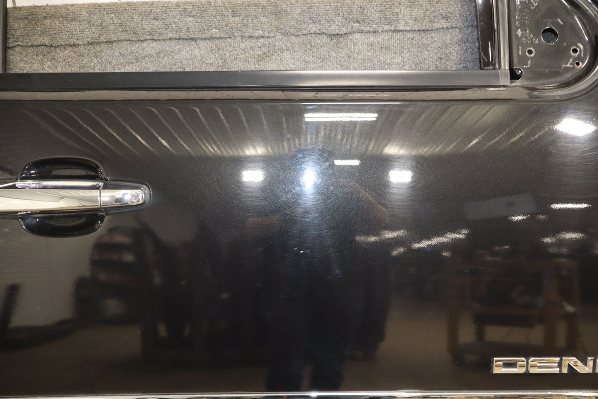 2007-2011 GMC Yukon Right Front Door Carbon Black 58 Less Mirror