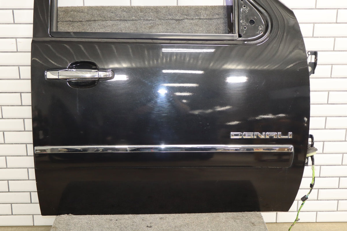 2007-2011 GMC Yukon Right Front Door Carbon Black 58 Less Mirror