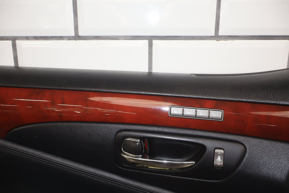 2007-2012 Lexus LS460 Left Front Interior Trim Panel Black 20- Armrest Damage