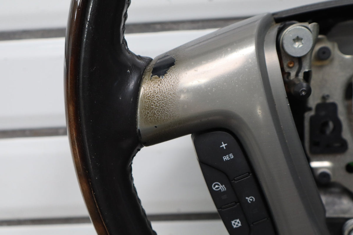 2007-2014 GMC Yukon Denali Heated Woodgrain Steering Wheel