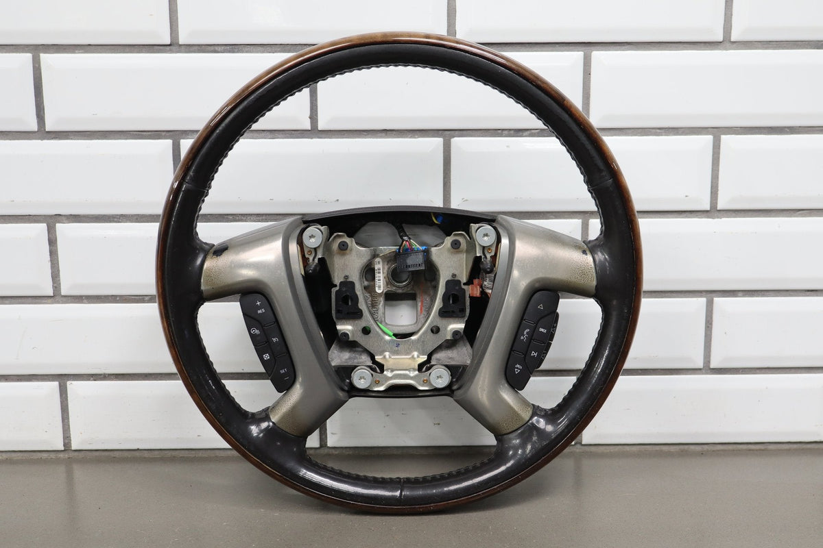 2007-2014 GMC Yukon Denali Heated Woodgrain Steering Wheel