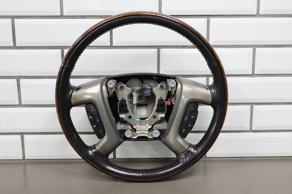 2007-2014 GMC Yukon Denali Heated Woodgrain Steering Wheel