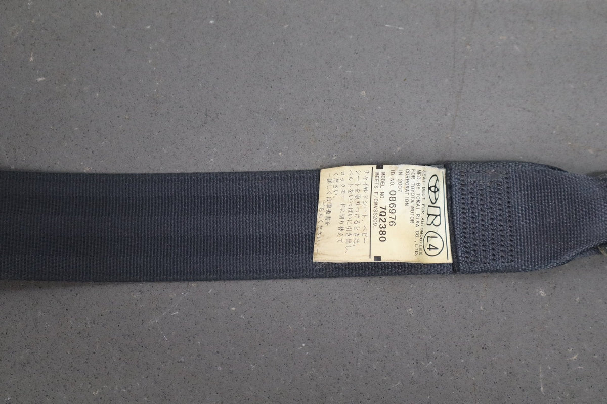 2007-2014 Toyota FJ Cruiser Left Rear Seat Belt Dark Charcoal 11