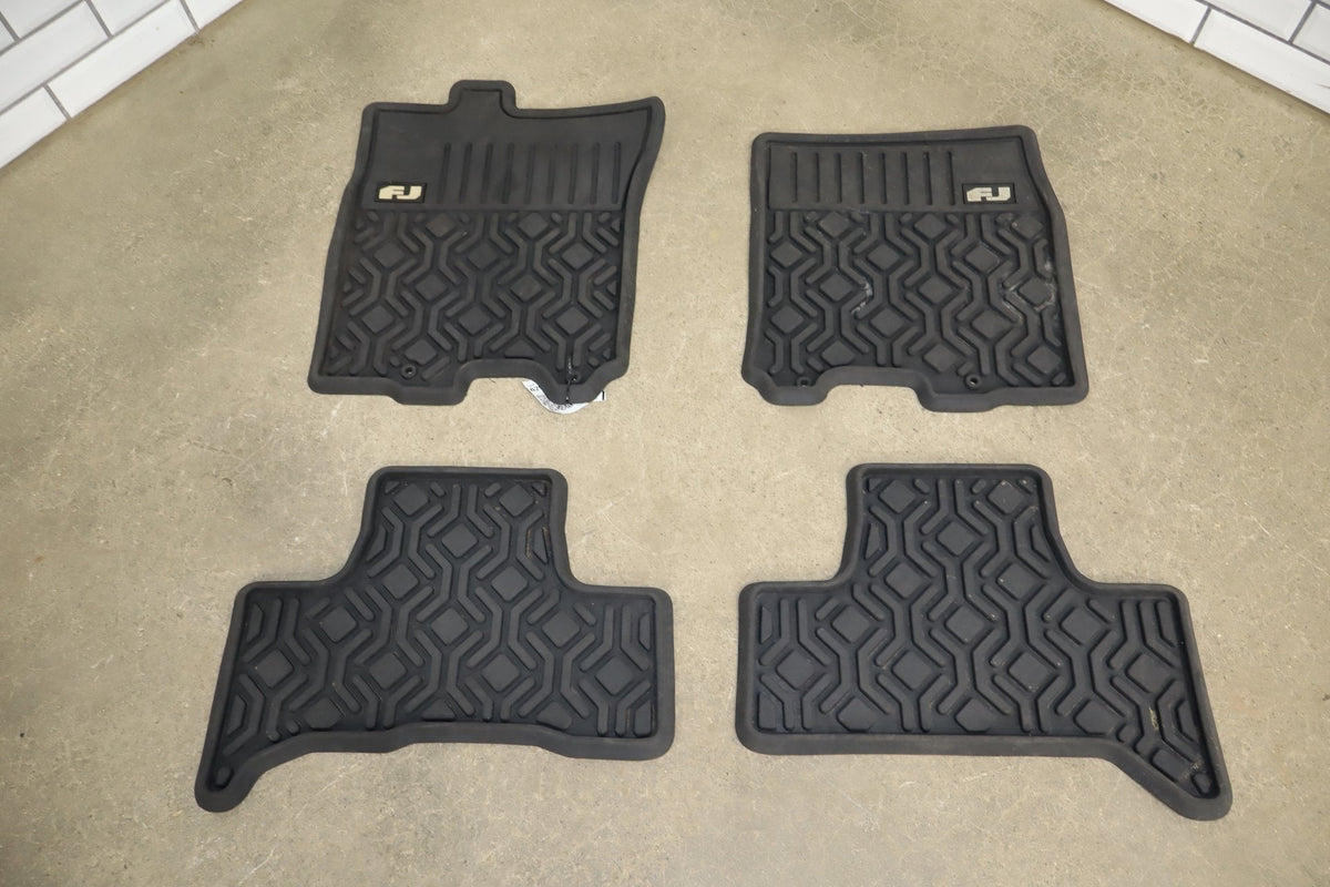 2007-2014 Toyota FJ Crusier OEM Rubber Floor Mats x4