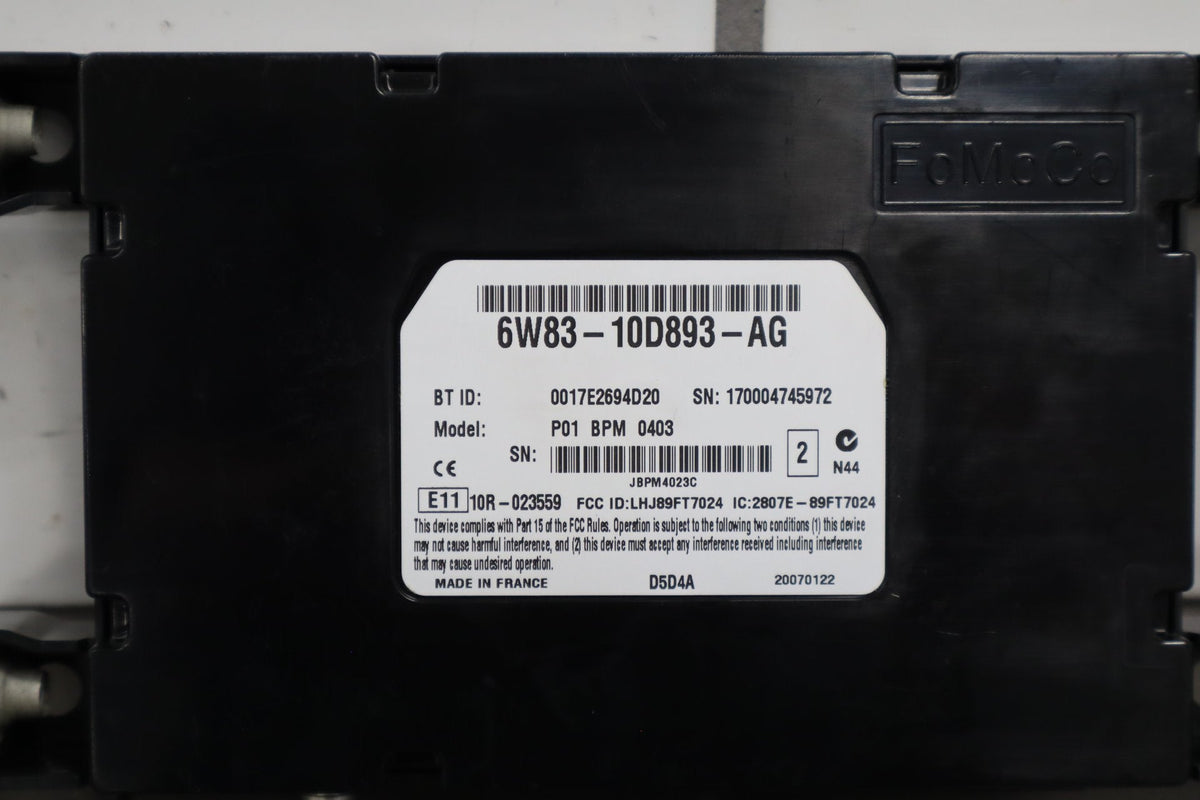 2007-2015 Jaguar XKR- Bluetooth Module PN: 6w83-10d893-ag
