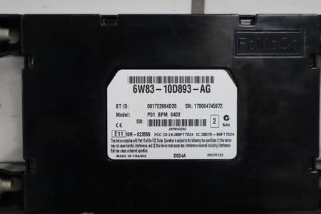 2007-2015 Jaguar XKR- Bluetooth Module PN: 6w83-10d893-ag