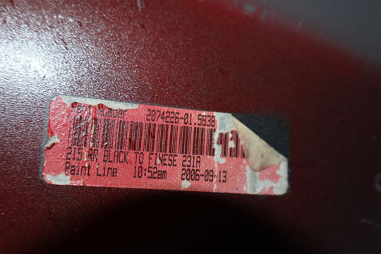2007 Cadillac XLR Rear Bumper Red 74U