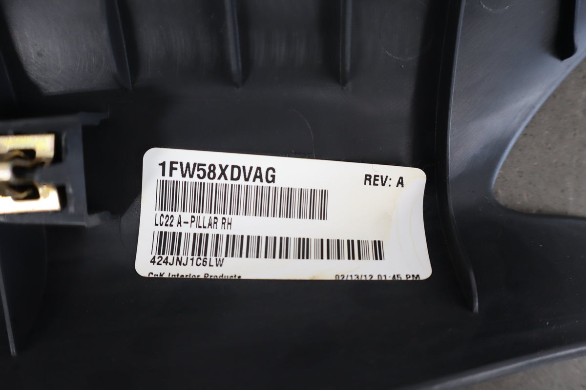 2008-14 Dodge Challenger A-Pillar Trim Pair Dark Slate Gray DV