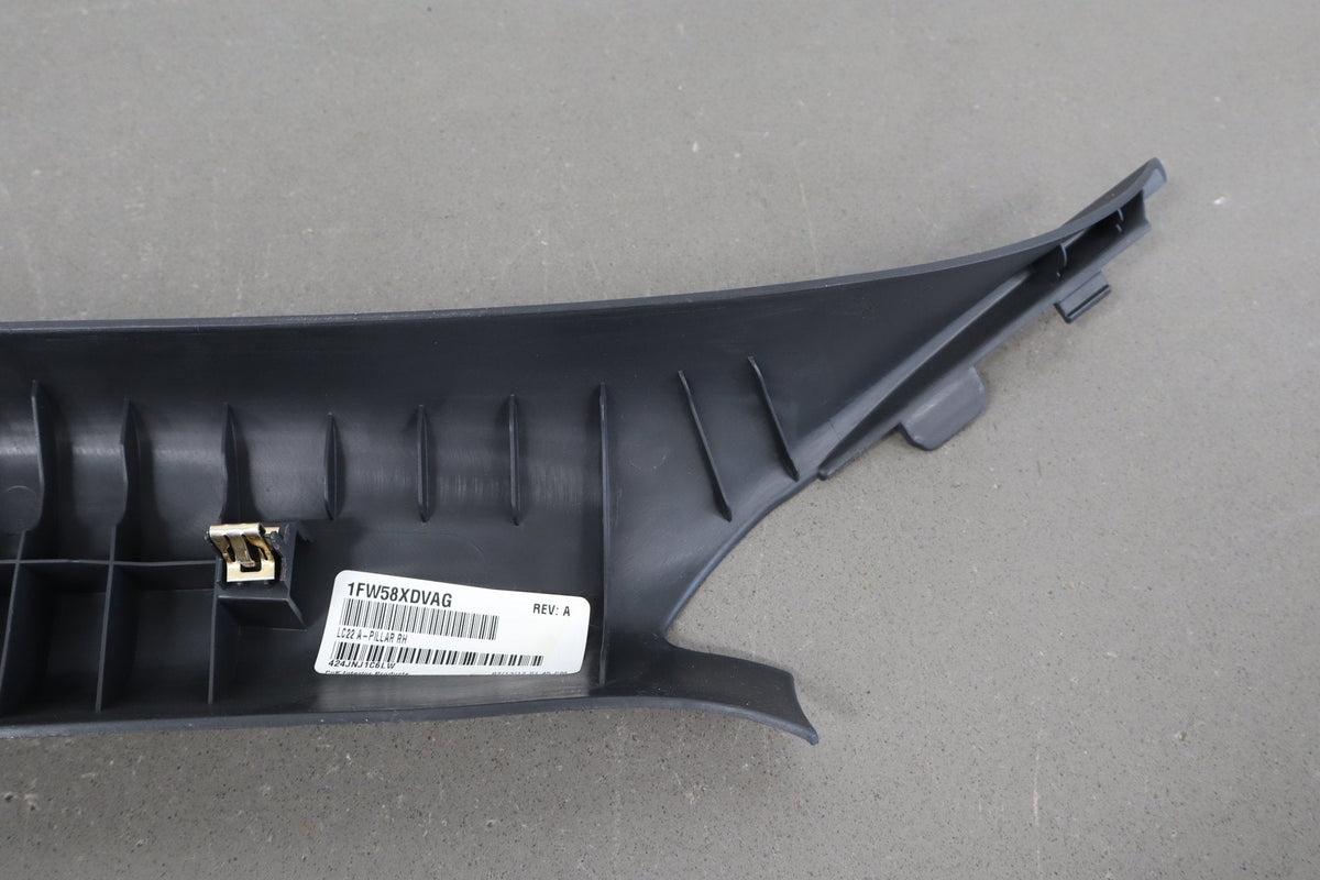 2008-14 Dodge Challenger A-Pillar Trim Pair Dark Slate Gray DV
