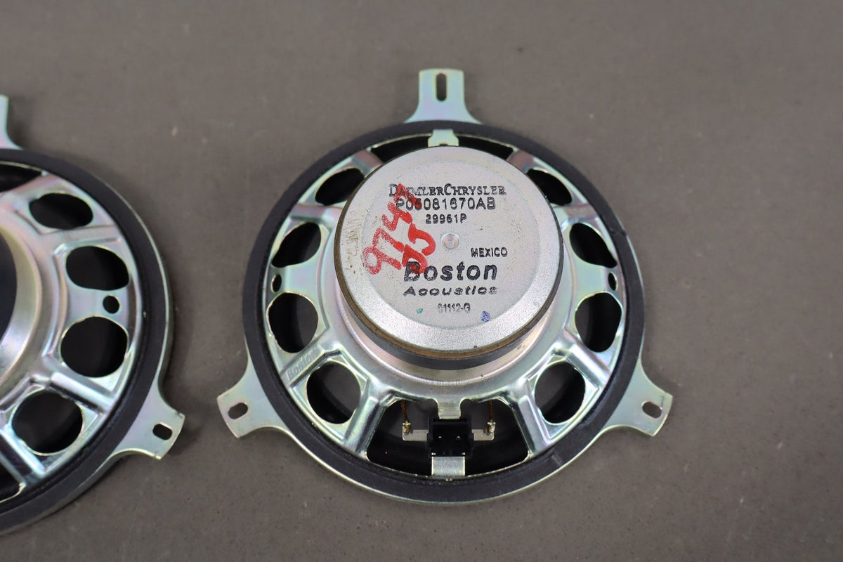 2008-14 Dodge Challenger Boston Acoustics Speaker Set 6pc OEM