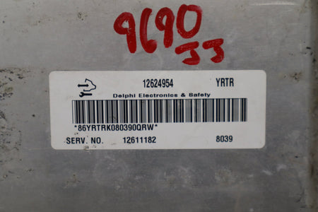 2008-2009 Chevrolet Tahoe 6.0L Gasoline Engine Computer/ ECU 12629278