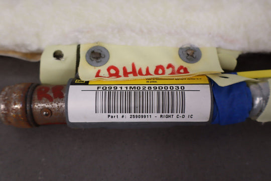 2008 - 2009 Hummer H2 SUV Right Passenger REAR Roof Mounted Curtain Airbag