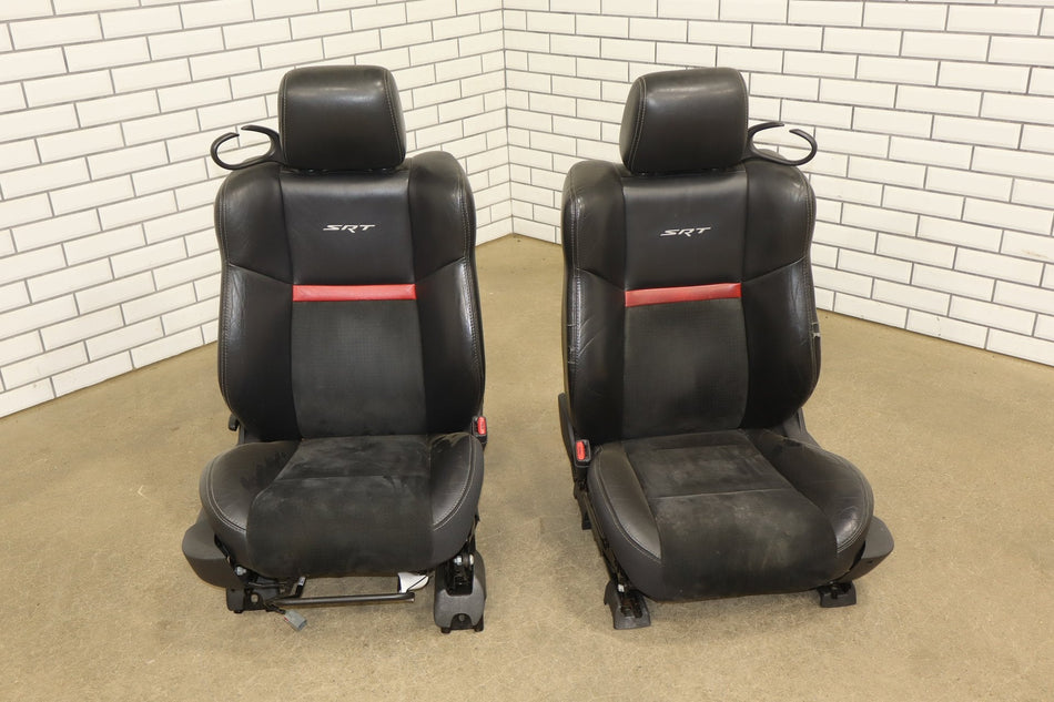 2008-2010 Dodge Challenger SRT8 Leather Seats Set Front/Rear OEM