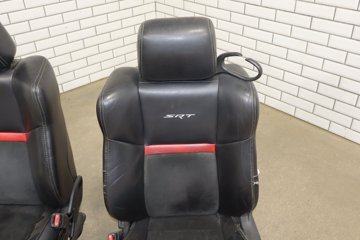 2008-2010 Dodge Challenger SRT8 Leather Seats Set Front/Rear OEM