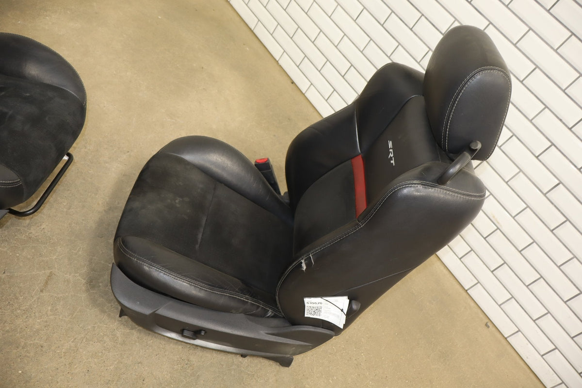2008-2010 Dodge Challenger SRT8 Leather Seats Set Front/Rear OEM