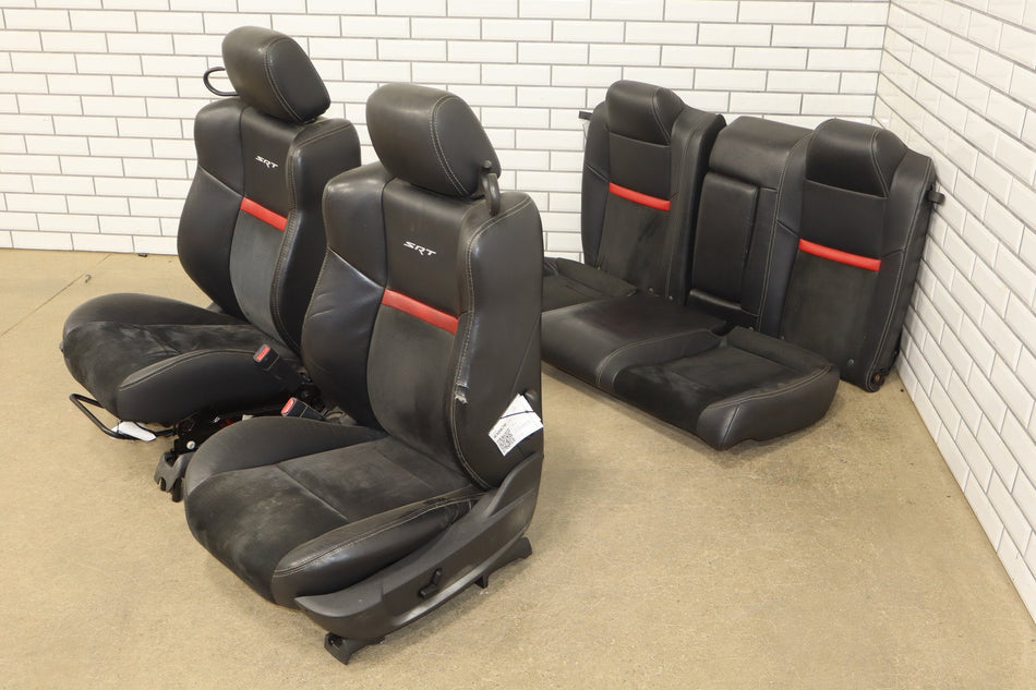 2008-2010 Dodge Challenger SRT8 Leather Seats Set Front/Rear OEM