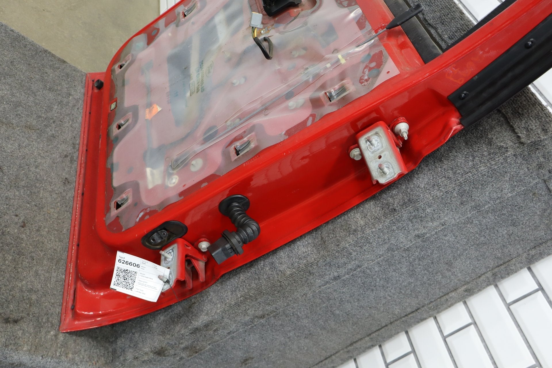 2008-2012 Ford F-250 Super Duty Left Rear Door Red ( F1 ) 9C3Z2624631C