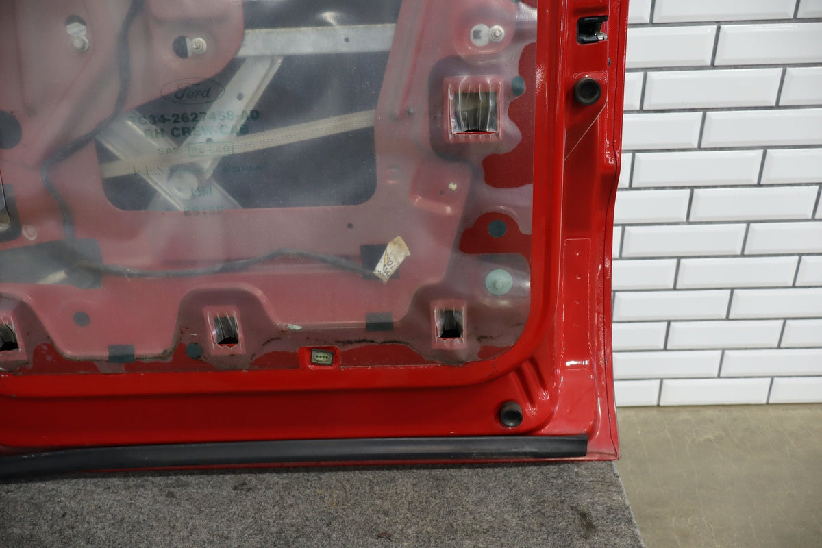 2008-2012 Ford F-250 Super Duty Right Rear Door Red ( F1 ) 9C3Z2624630C