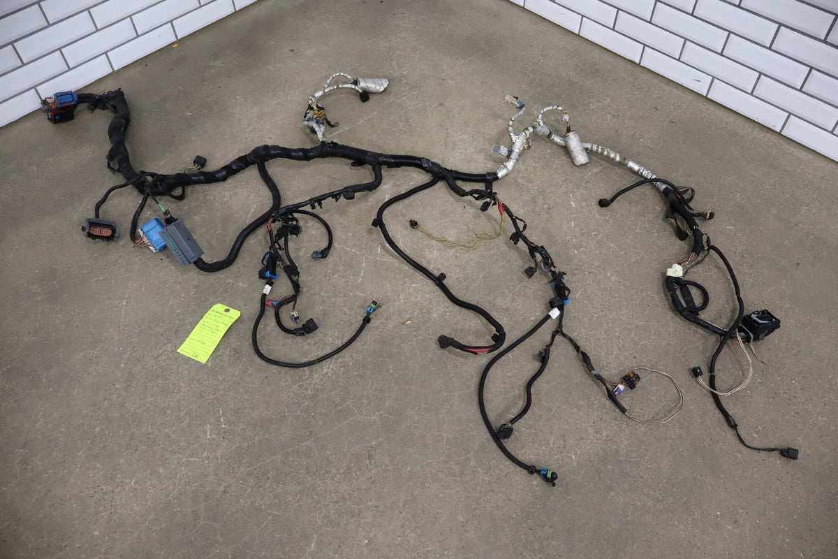 2008 Chevrolet Corvette Engine Wiring Harness 6.2L OEM | Damaged
