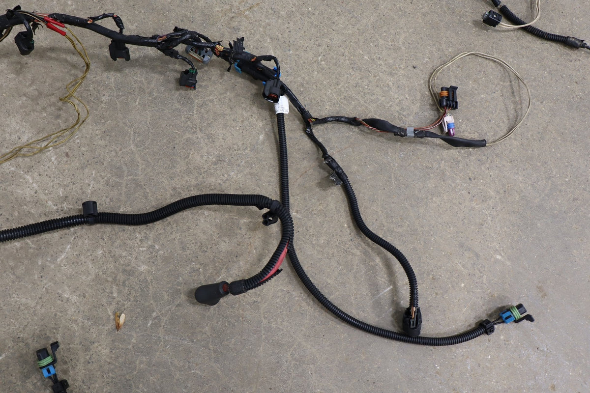 2008 Chevrolet Corvette Engine Wiring Harness 6.2L OEM | Damaged
