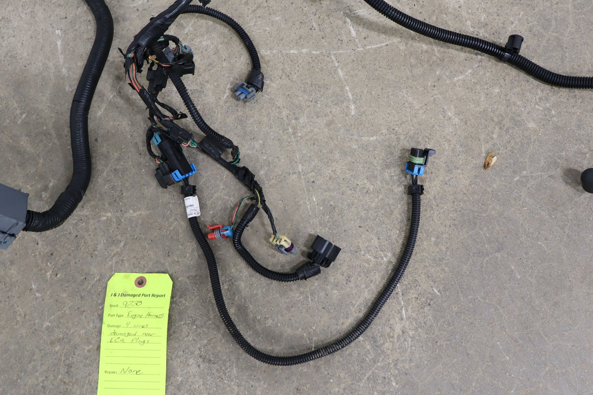 2008 Chevrolet Corvette Engine Wiring Harness 6.2L OEM | Damaged