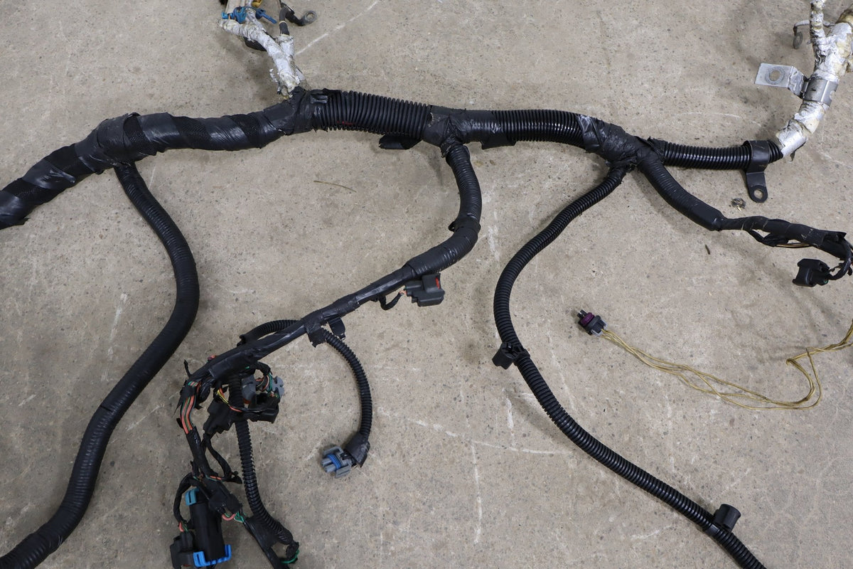 2008 Chevrolet Corvette Engine Wiring Harness 6.2L OEM | Damaged