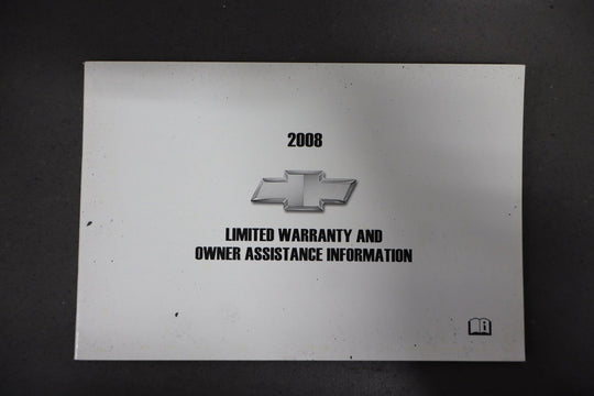 2008 Chevrolet Corvette Owners Manual W/Supplements and Pouch OEM