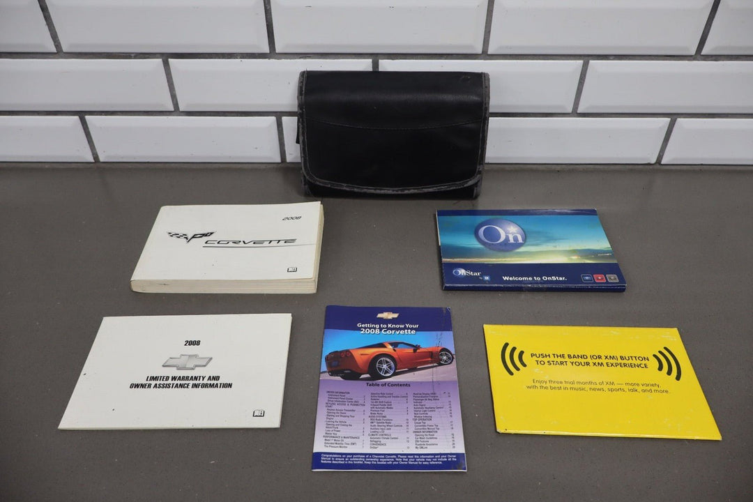 2008 Chevrolet Corvette Owners Manual W/Supplements and Pouch OEM